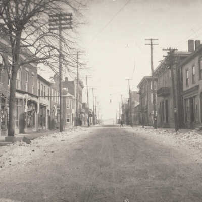 High Street (looking east) in Waynesburg, Greene County, Pennsylvania