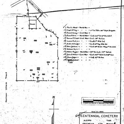 Centennial - Aleppo Township - Greene County - Pennsylvania - WPA Cemetery Plat