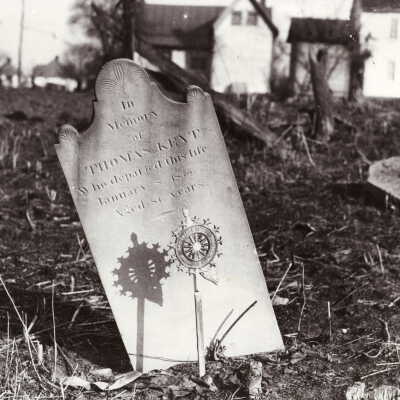 Thomas Kent's tombstone in the old Methodist Episcopal Church Cemetery, East Waynesburg, Greene County, Pennsylvania