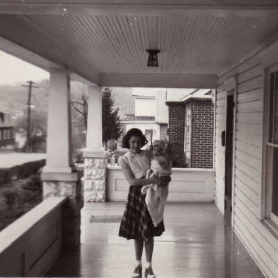 Loralyn (Buchanan) Walker holding John Lee Buchanan