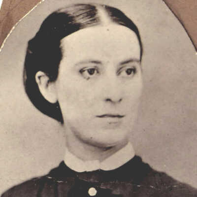Unidentified female graduate, Waynesburg College, Class of 1861