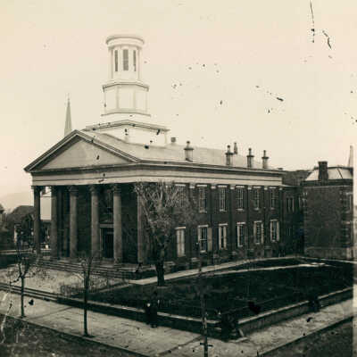 Greene County Courthouse on High Street in Waynesburg, Pennsylvania