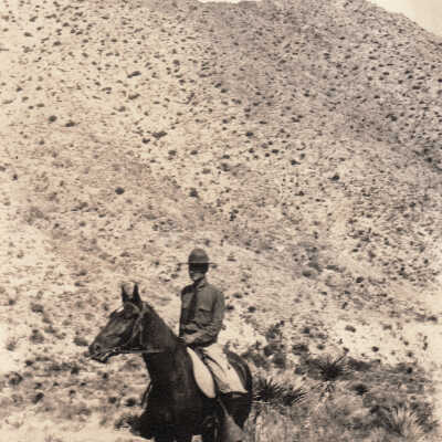 Garvin Roseborough Wylie [1896-1981], Captain of the Field Artillery, in El Paso, Texas