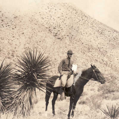 Garvin Roseborough Wylie [1896-1981], Captain of the Field Artillery, in El Paso, Texas