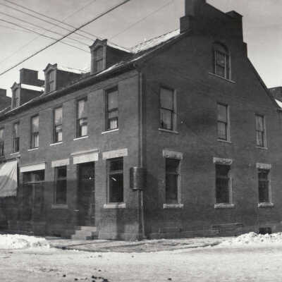 Intersection at High and Washington Streets (looking northwest) in Waynesburg