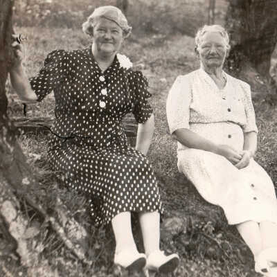 Frank Jones Album (Selected Photos) - Lydia (White) Jones and Nancy Cumberledge