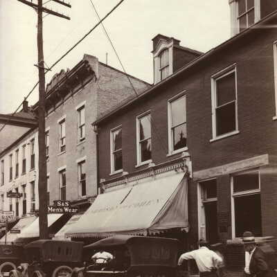 Citizens National Bank Construction Album (Selected Photo 03) - Building to be torn down for location of Citizens National Bank