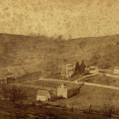 George & Mary (Warrick) Ely farmhouse in Whiteley Township