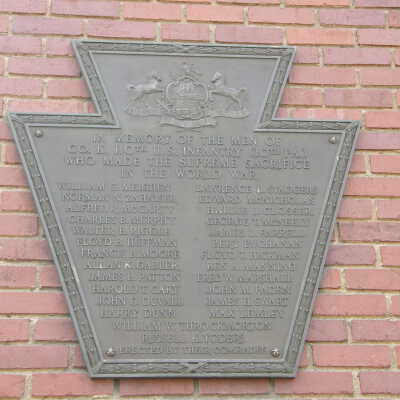 Company K Memorial Plaque, Captain Robert C. Wiley Armory