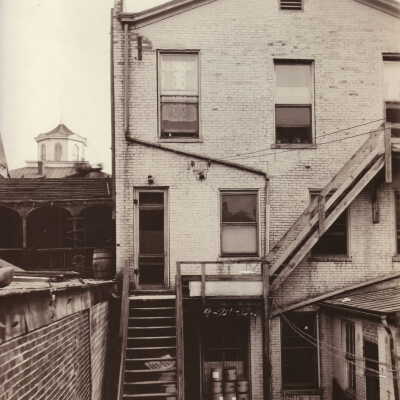 Citizens National Bank Construction Album (Selected Photo 11) - Buildings being torn down to make room for Citizens National Bank
