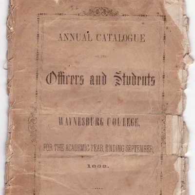 1858 Catalog (Cover)