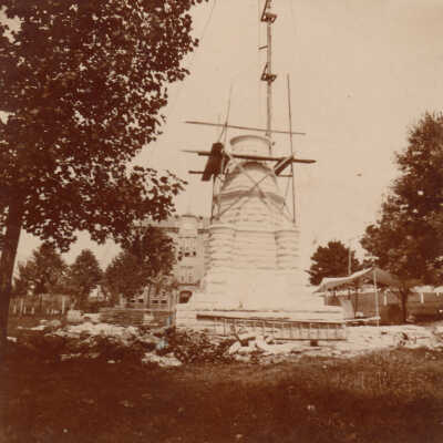 Soldiers and Sailors Monument in Monument Park, Waynesburg, Greene County, Pennsylvania