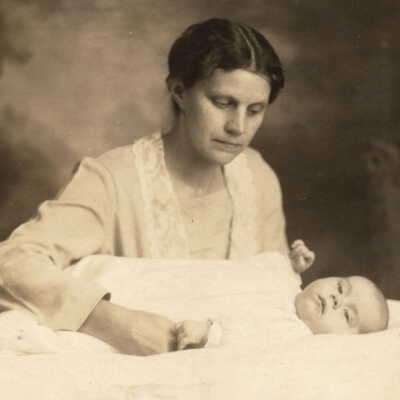 Ella May (Watson) Throckmorton with her son William Alfred Throckmorton