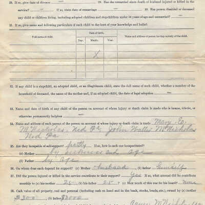 Compensation claim filed by Mary Ellen and J. W. McNicholas - Page 2