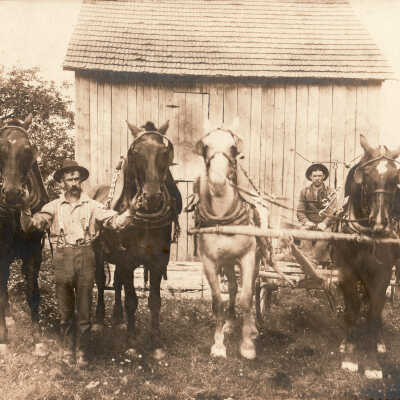 William Irwin McVay and Unidentified Team Driver