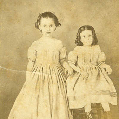 Mitchener Album 01, Photo 55 - Harriet Eldora "Dora" (Mitchener) Baily and Ida Leonis "Lee" Mitchener