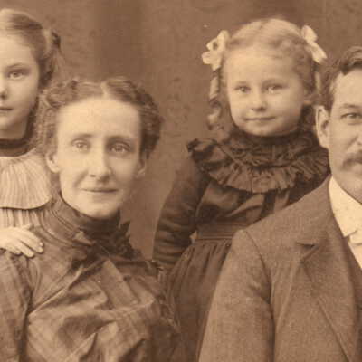George Harvey Elms and Evaline Florence (Morris) Elms family