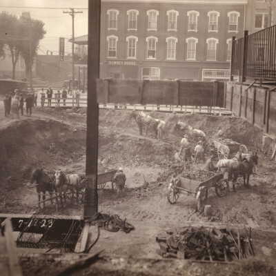 Citizens National Bank Construction Album (Selected Photo 28) - Construction of Citizens National Bank