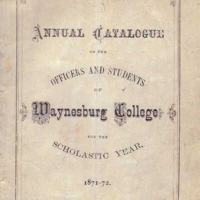 1872 Catalog (Cover)
