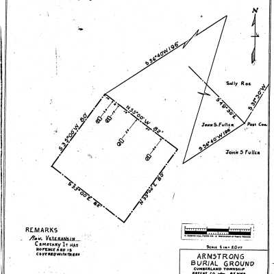 Armstrong - Cumberland Township - Greene County - Pennsylvania - WPA Cemetery Plat