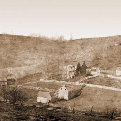 George & Mary (Warrick) Ely farm in Whiteley Township, Greene County, Pennsylvania