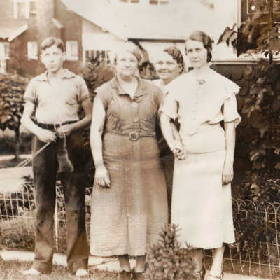 Frank Jones Album (Selected Photos) - Jones family and friends on Huffman Street in Waynesburg, Greene County, Pennsylvania
