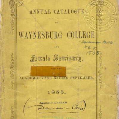1855 Catalog (Cover)