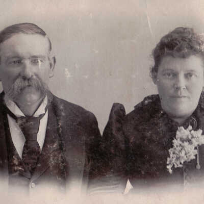 Frank Jones Album (Selected Photos) - Albert Allison Jones and his wife, Elizabeth (King) Jones