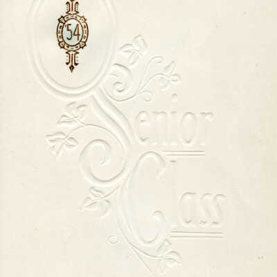 Center Township High School, Class of 1954 - Graduation Announcement