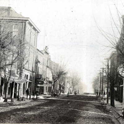High Street, looking east, in Waynesburg