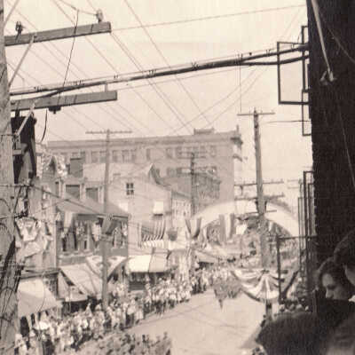 Parade to welcome back the soldiers of World War I