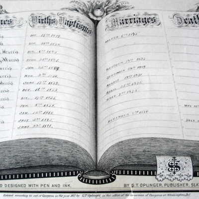 Jacob Morris & Nancy (Jewell) Morris Family Record