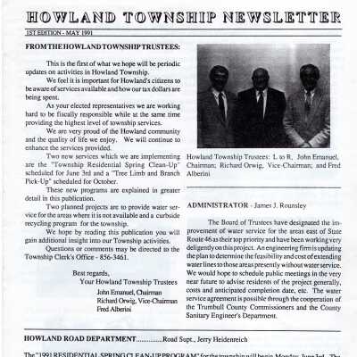 Howland Township Newsletter