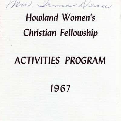 Howland Community Church 1967