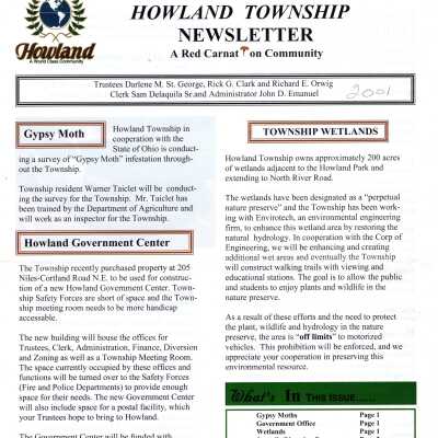 Howland Township Newsletter