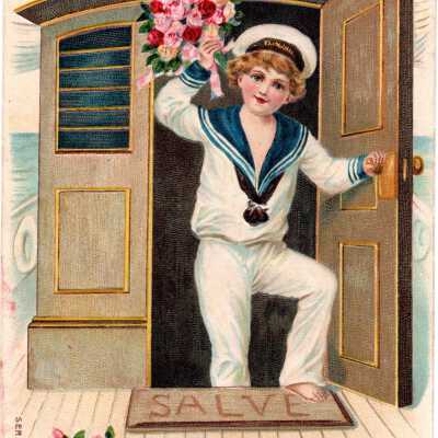 New Year postcard 1910