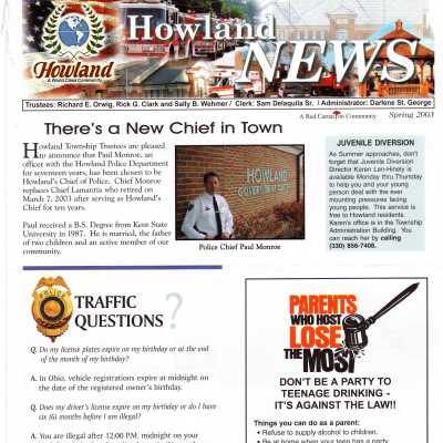 Howland Township newsletter