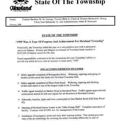 Howland Newsletter