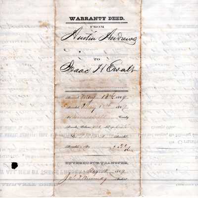 Warranty Deed from Austin Andrews to Isaac H Ewalt