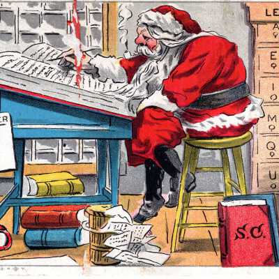 Christmas postcard