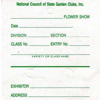 Howland Garden Club Tag