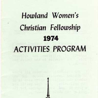Howland Community Church 1974