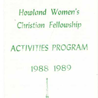 Howland Community Church 1988-89