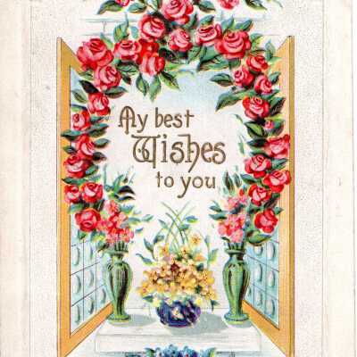 My Best Wishes to you postcard