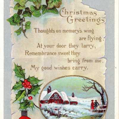 Christmas postcard