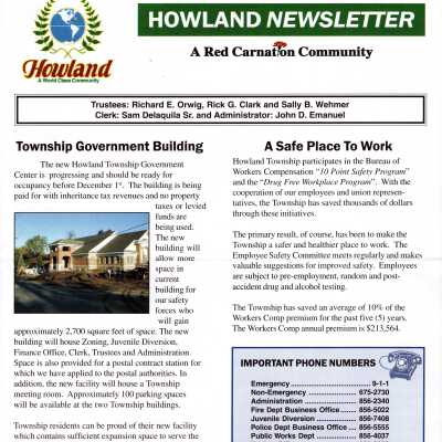 Howland Newsletter
