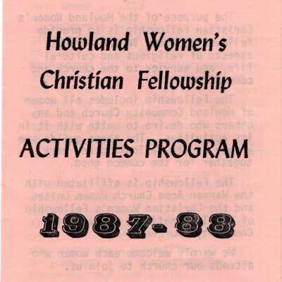 Howland Community Church 1987-88