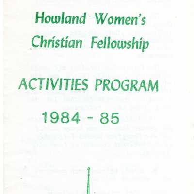 Howland Community Church 1984-85