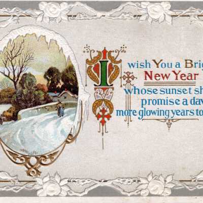 New Year postcard