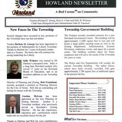 Howland Newsletter